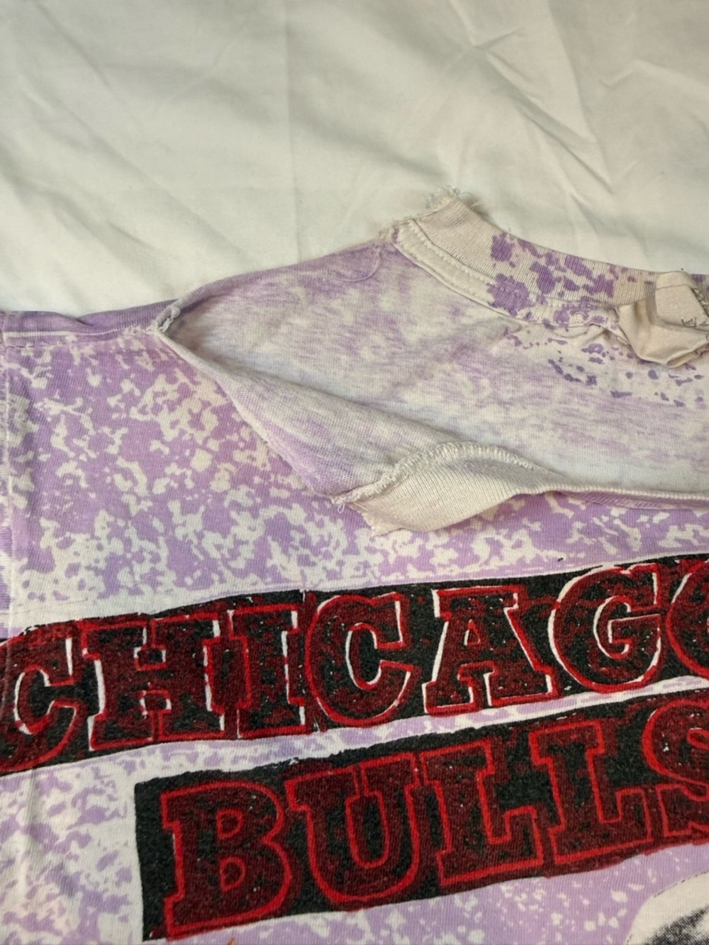 Vintage Chicago Bulls Michael Jordan All Over Print T-Shirt (Kids L) - Picture 8 of 11